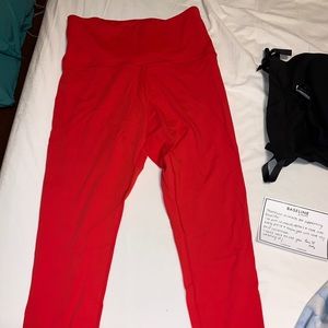 Baseline by Ashy Bines Red and Black leggings